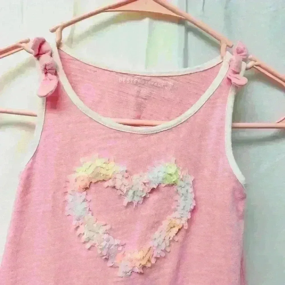DESIGN HISTORY girls drop waist dress in pink size 6 sleeveless